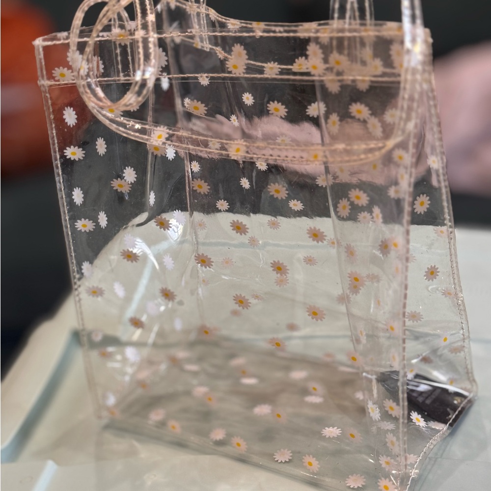 Urban Outfitters Floral Clear Handbag